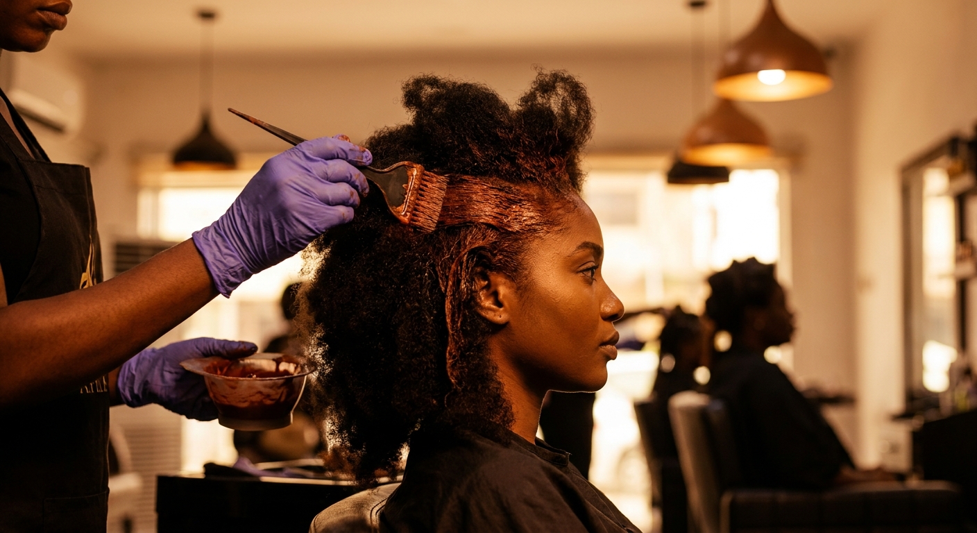 Hair color service